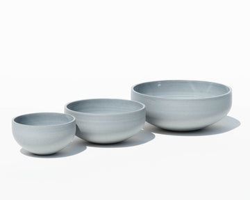 Trio of Porcelain Bowls - Blue