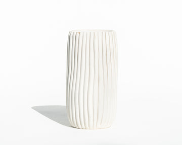 Narrow Oval Porcelain Vase