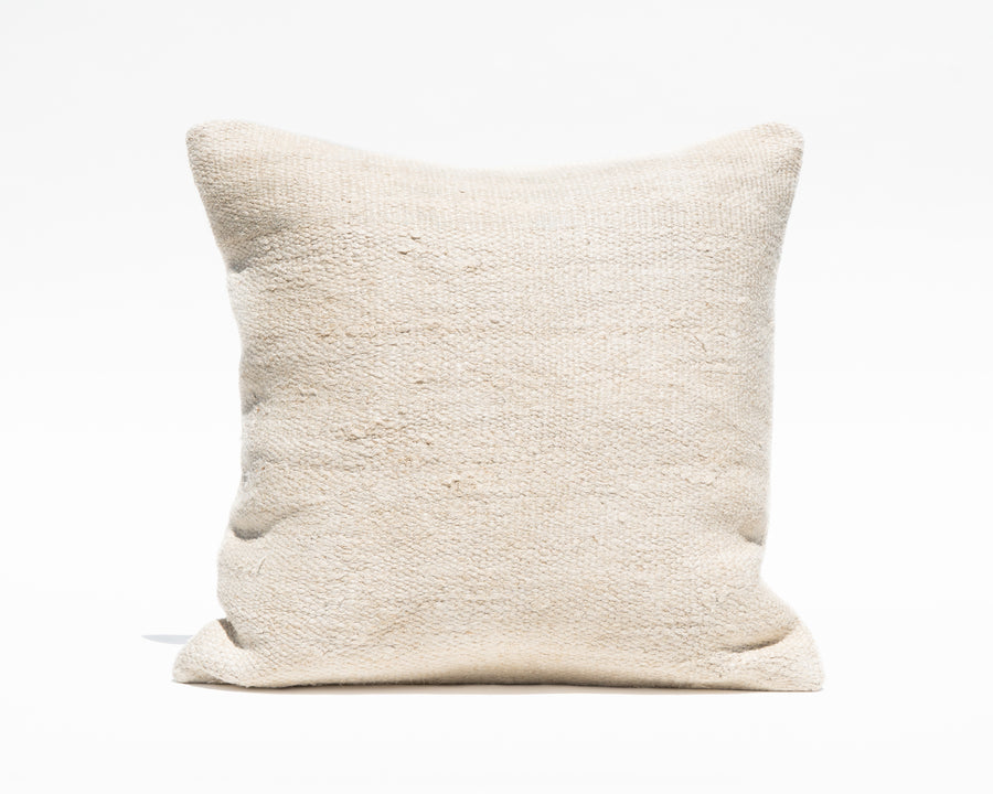 Large Antique Turkish Natural Hemp Pillow Cover