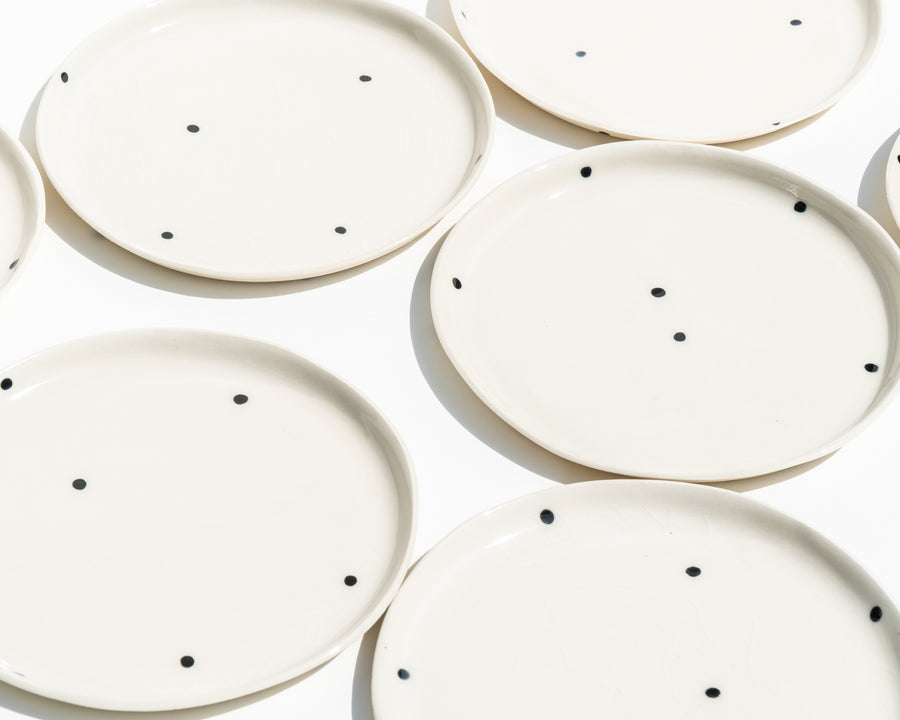 Dot Porcelain Dessert Plate
