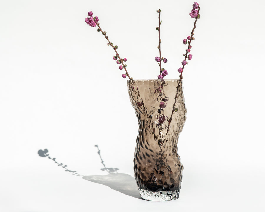 Ostrea 'Rock' Glass Vase